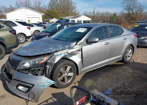 2015 Kia Optima Lx из США, поврежденный, VIN 5XXGM4A70FG463365